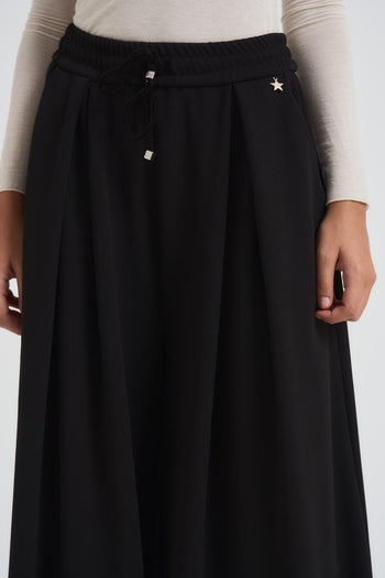 Pantalone donna over nero - 5