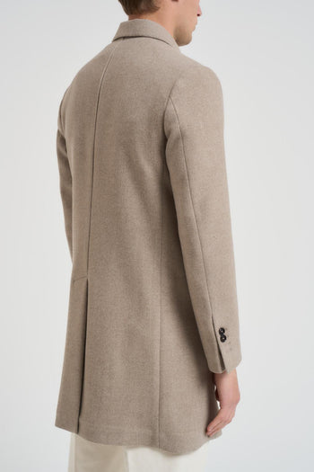 Cappotto uomo doppiopetto tortora - 4