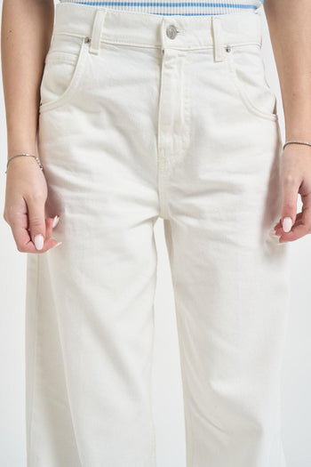 Jeans donna Mia in denim bianco - 6