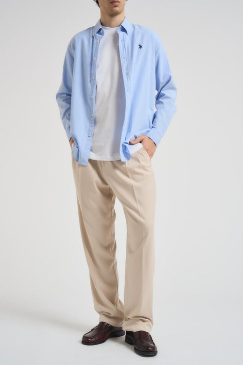 Camicia uomo celeste