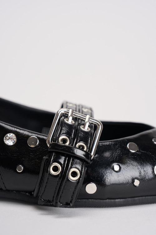 Slingback donna nere con borchie - 2