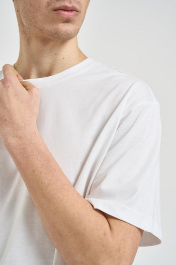 T-shirt uomo over bianca - 3