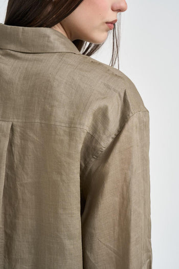 Camicia donna verde oliva - 5