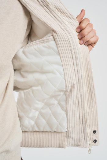 Giubbotto uomo in velluto burro - 5