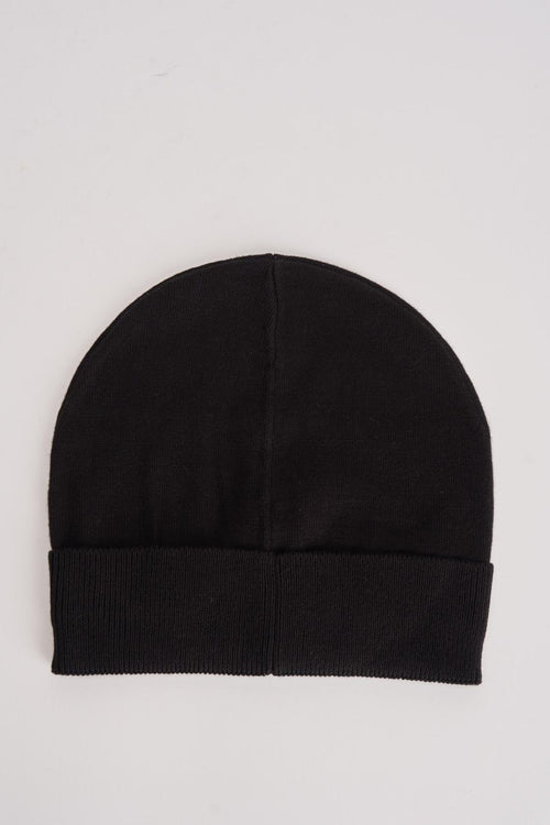 Berretto uomo nero con logo frontale - 2