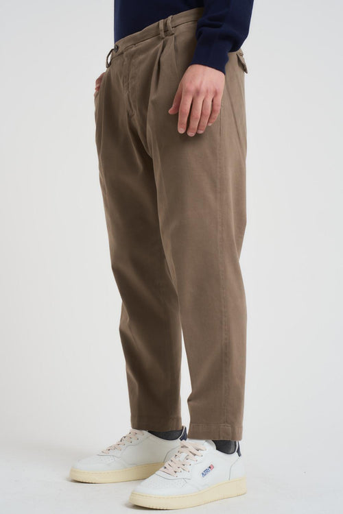 Pantalone uomo dritto fango - 2