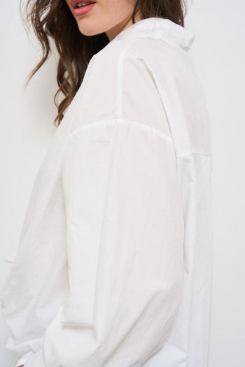 Camicia donna bianca con nodo - 4