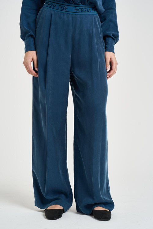 Pantalone donna a palazzo blu