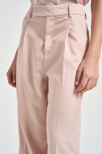 Pantalone donna dritto cipria - 4
