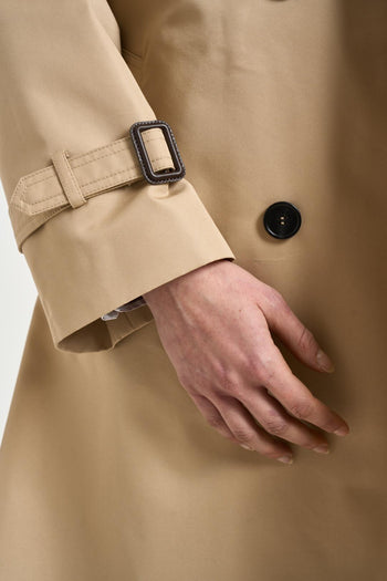 Trench donna midi cammello - 6