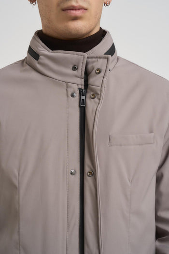 Giubbotto trench uomo grigio chiaro - 5