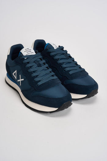Sneakers uomo in suede blu - 3