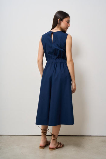 Abito donna lungo blu - 3