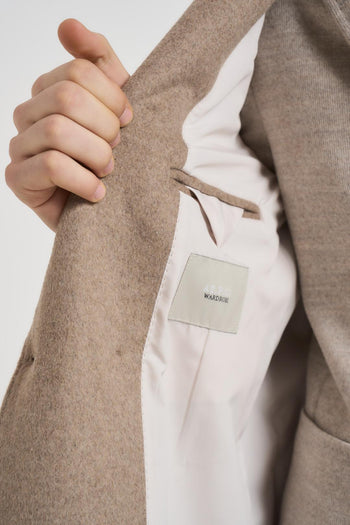 Cappotto uomo doppiopetto midi beige - 8