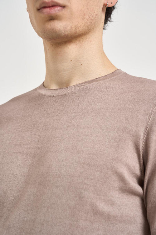 T-shirt uomo in maglia tortora - 2
