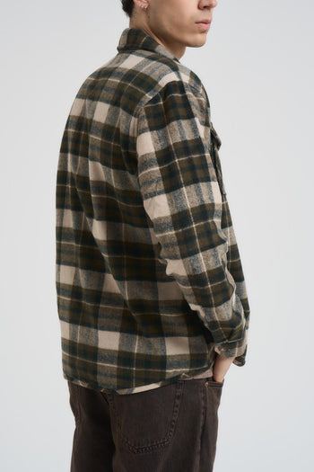 Camicia uomo a quadri verde - 6