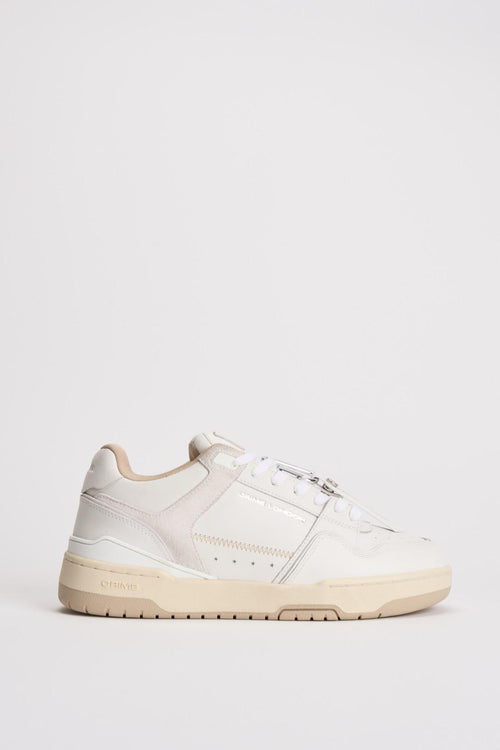 Sneakers uomo in pelle bianche - 1