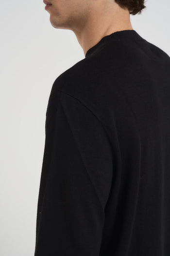 Maglia uomo girocollo nera - 4