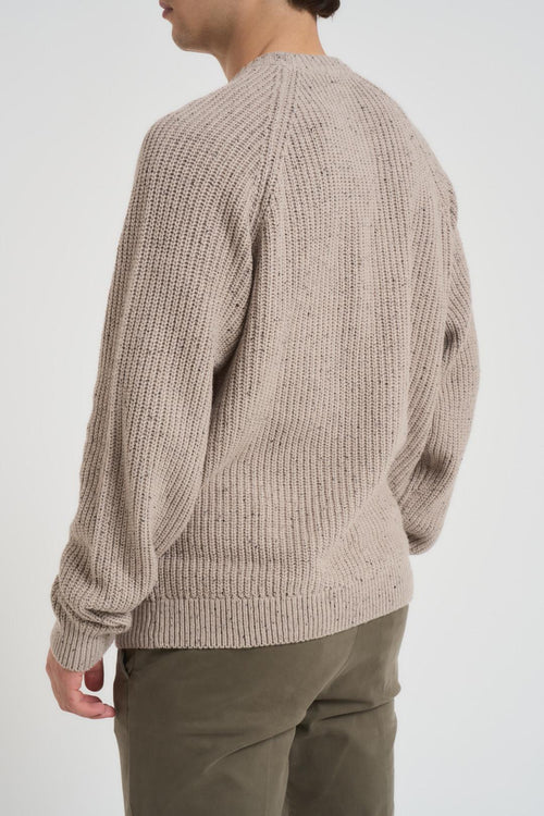 Maglia uomo girocollo beige - 2