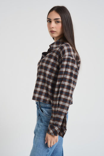 Camicia donna cropped multicolor - 3