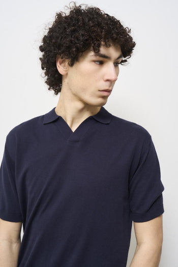 Polo uomo blu - 3