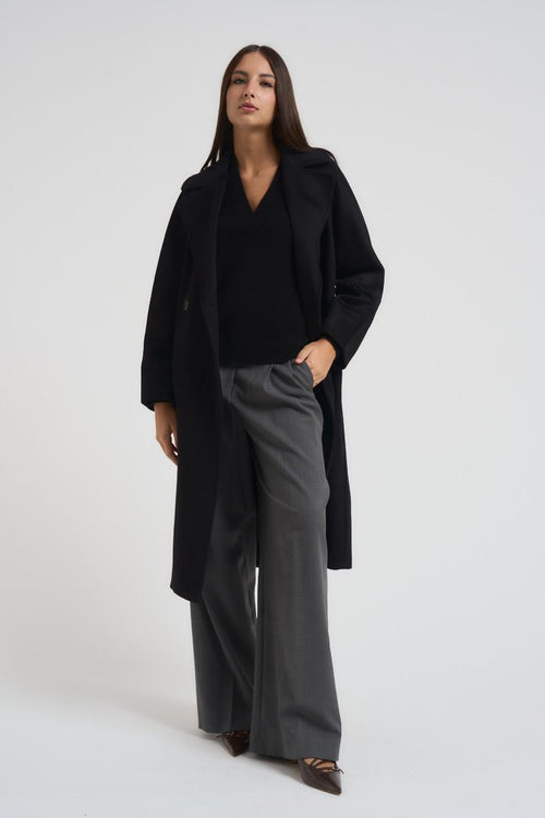 Cappotto doppiopetto Resina donna nero