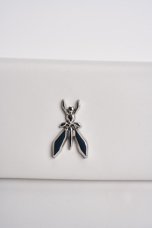 Clutch donna in pelle bianca - 2
