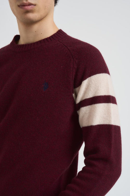 Maglia uomo girocollo bordeaux - 2