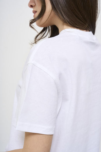Top donna girocollo bianca - 5