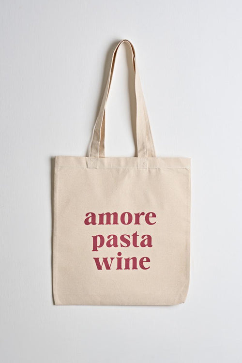 Tote bag donna Amore Pasta Wine ecru
