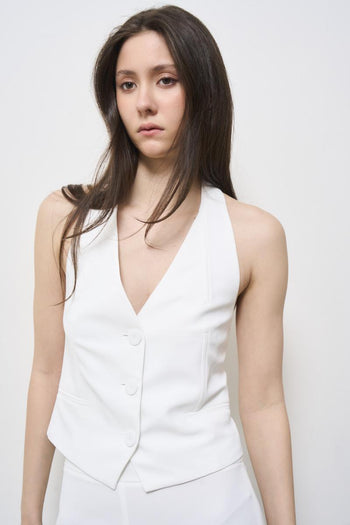 Gilet donna bianco - 3