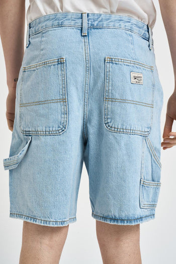 Bermuda uomo in denim chiaro - 3