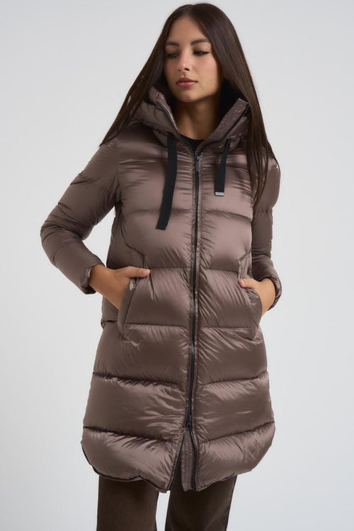 Piumino Geneva Jacket donna marrone