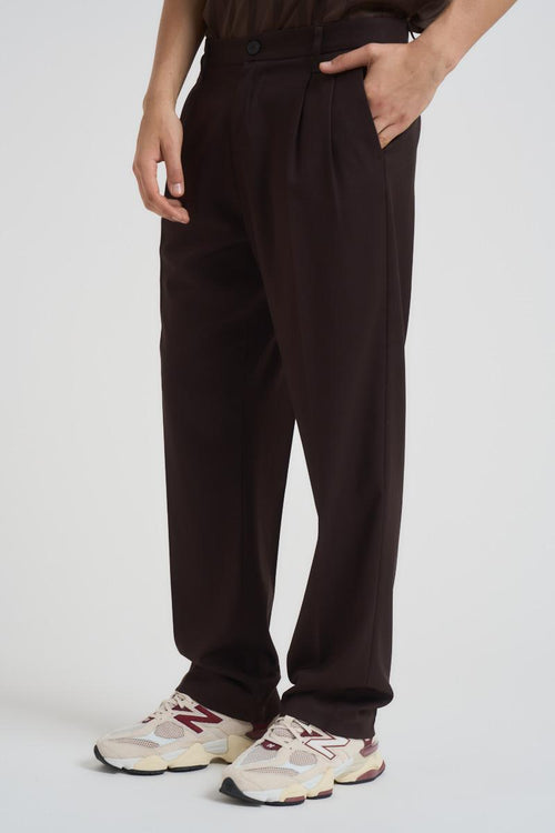 Pantalone uomo gamba dritta marrone - 2