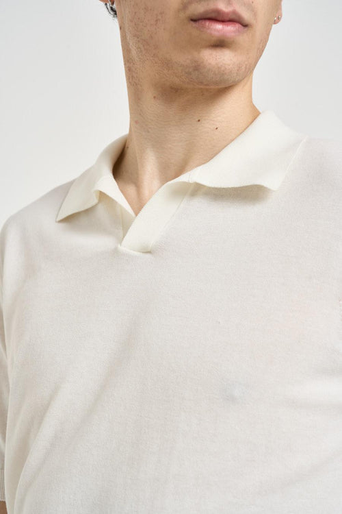 Polo uomo in maglia bianca - 2