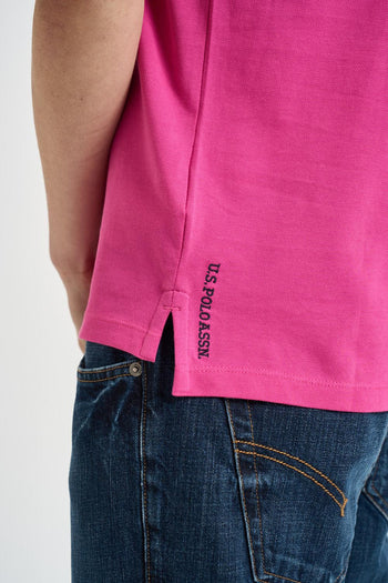 Polo uomo rosa fuxia - 5