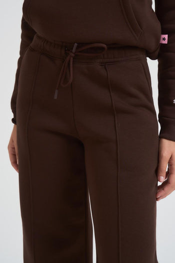 Pantalone donna a palazzo Demiz marrone - 5