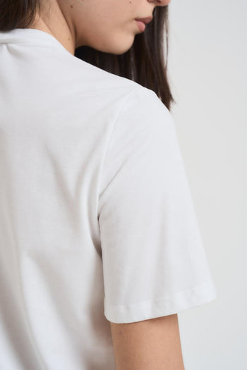 T-shirt donna collana gioiello bianca - 4