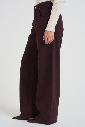Jeans donna a palazzo Mia prugna - 4