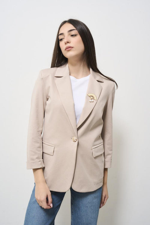 Giacca donna con spilla - 2