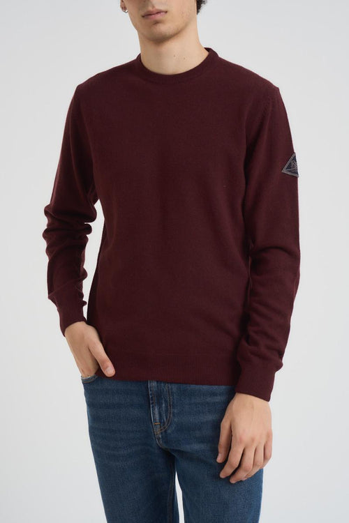 Maglia uomo girocollo bordeaux