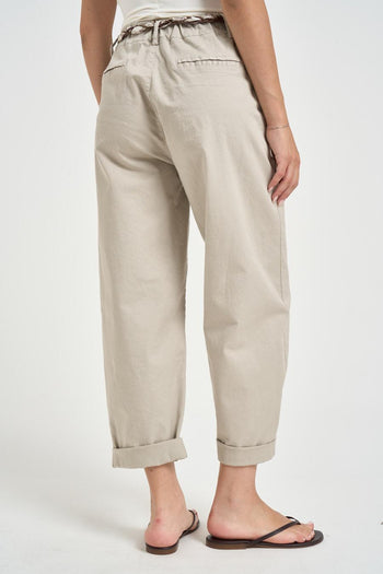 Pantalone donna grigio chiaro - 3