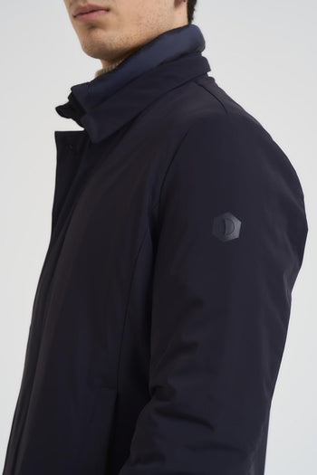 Trench uomo midi imbottito blu - 4