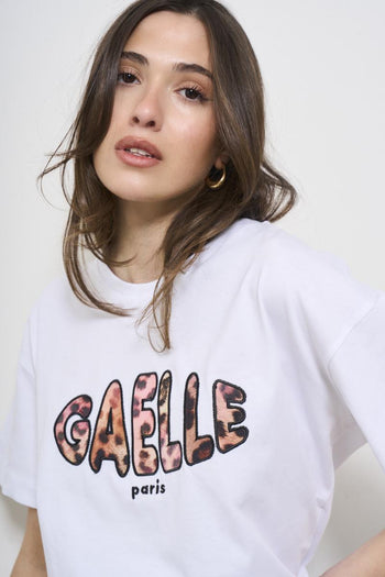 T-shirt donna bianca con stampa - 3