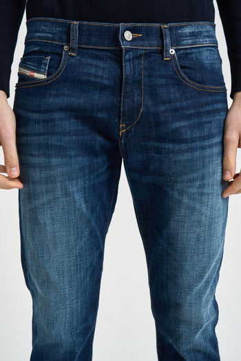Jeans uomo skinny in denim scuro - 4
