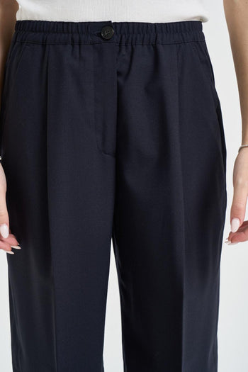 Pantalone donna regular blu notte - 5