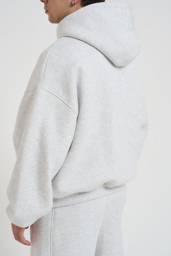 Felpa uomo con cappuccio grigio chiaro - 6