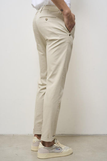 Pantalone uomo chino panna - 5