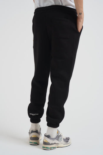 Pantalone tuta jogger uomo nera - 4