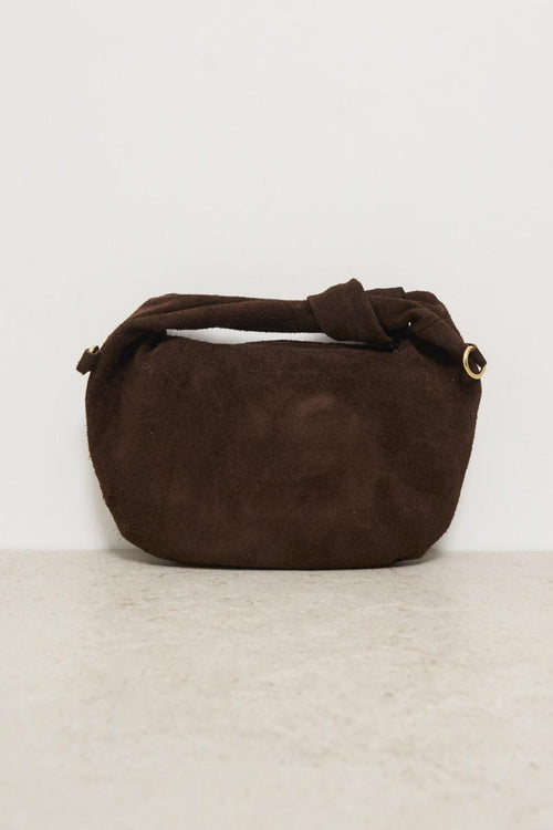 Borsa donna scamosciata marrone - 1